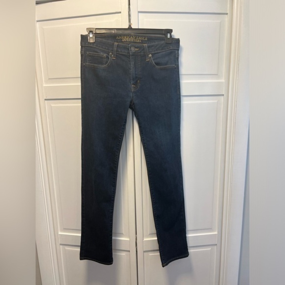 American Eagle Men’s Slim Straight Extreme Flex Jeans Size 32 Color Dark…